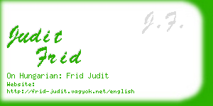 judit frid business card